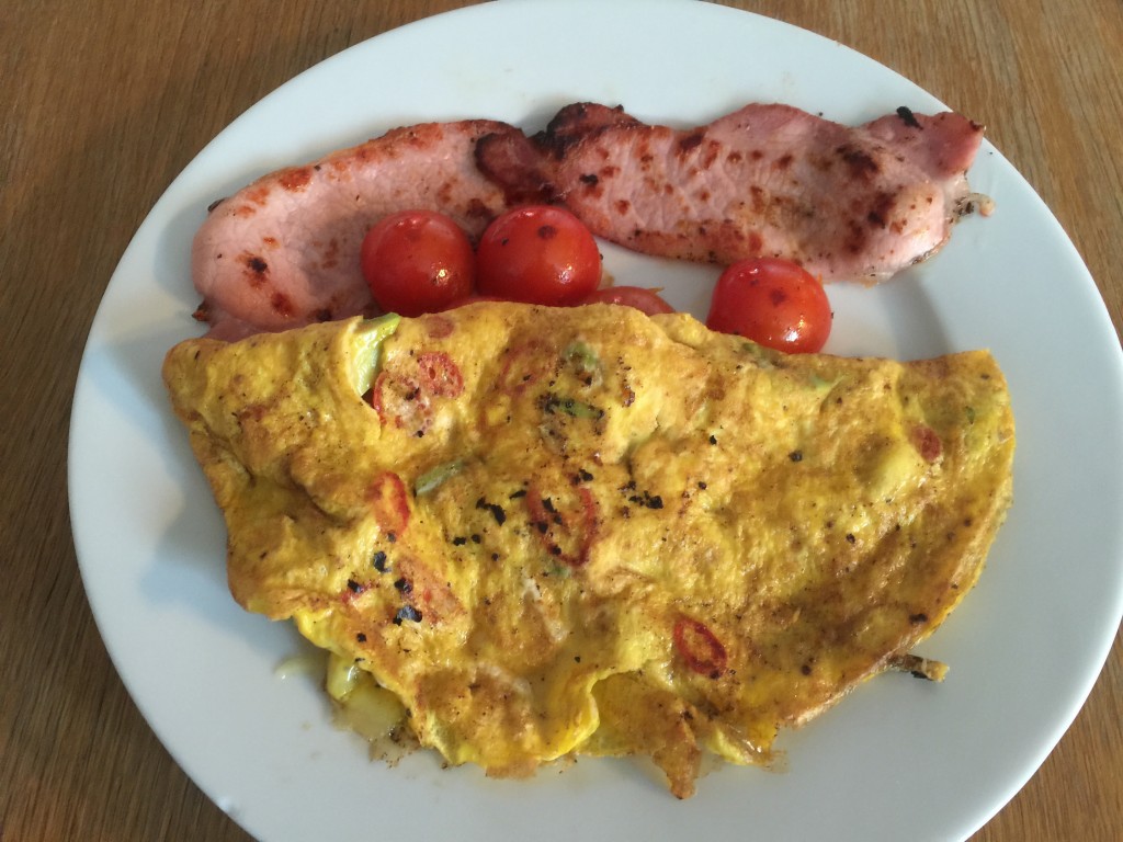Mexican Omelette And Bacon